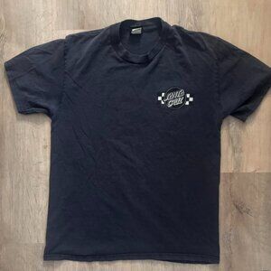 Vtg Y2K Santa Cruz Skateboards Dot Logo Faded T-Shirt - $40
